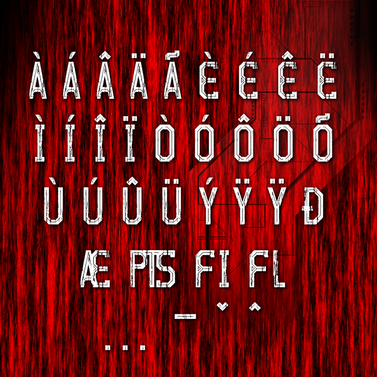 Red Out Reloaded字体 4