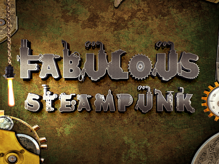 Fabulous Steampunk字体 2