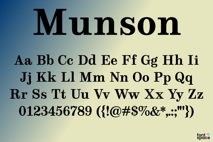 Munson字体 1