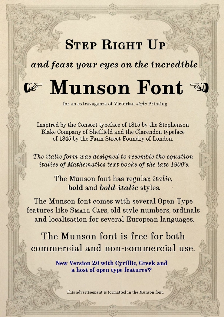 Munson字体 4