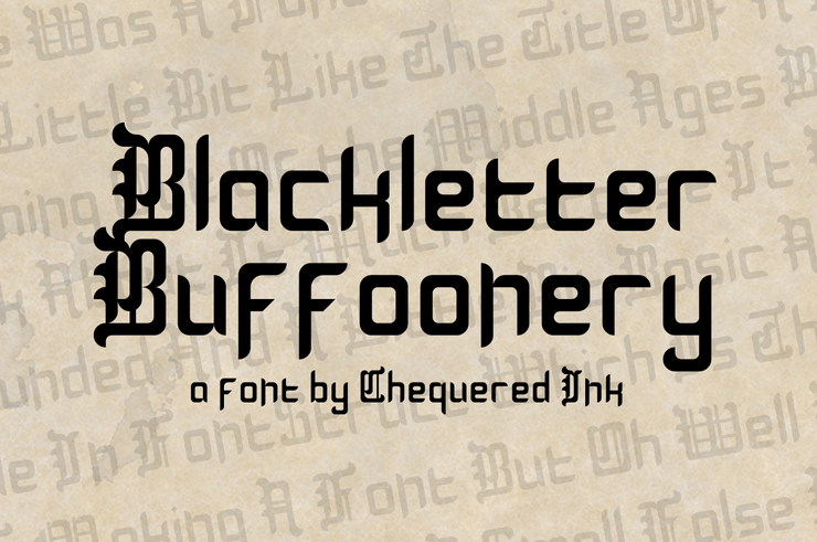 Blackletter Buffoonery字体 1