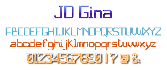 JD Gina字体 4