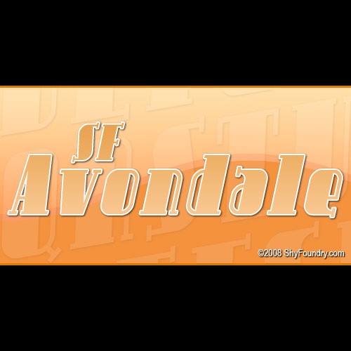 SF Avondale字体 1