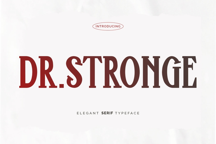 Dr . Stronge字体 1