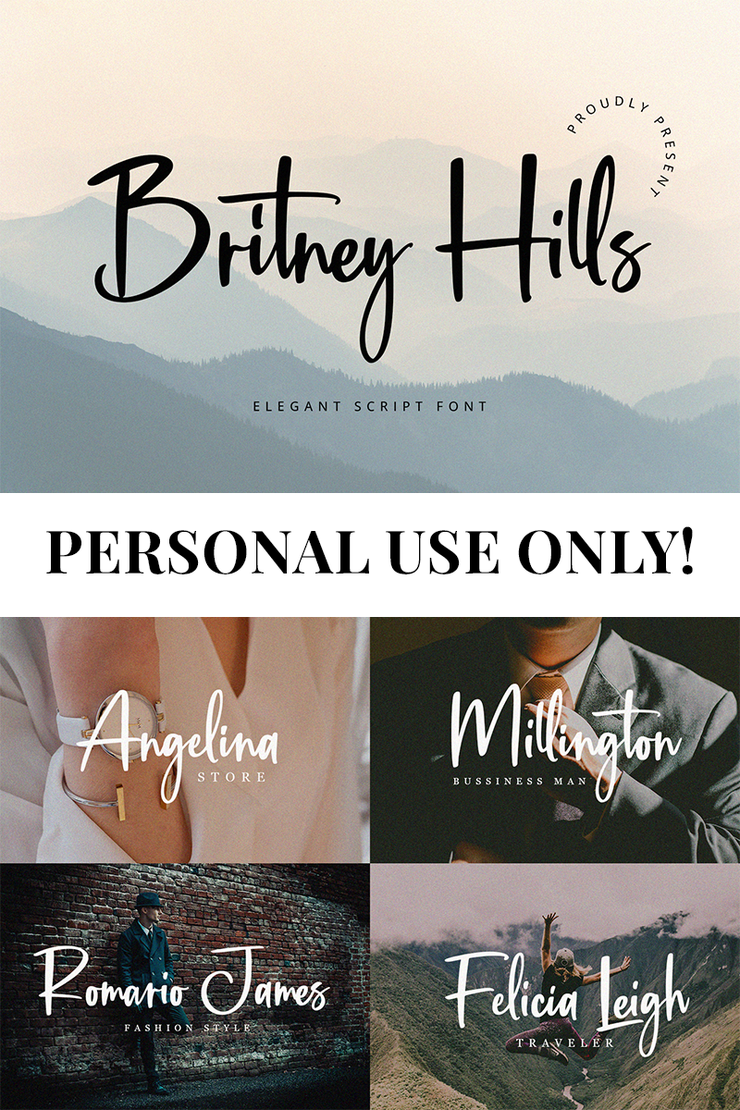 Britney Hills字体 1