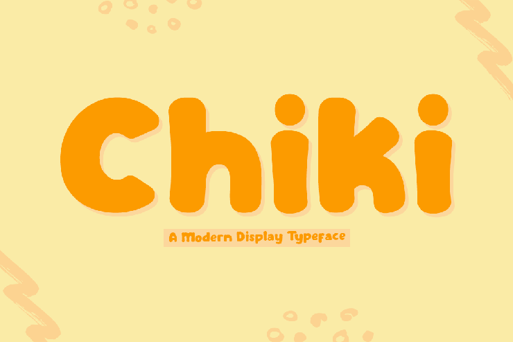 Chiki Bubbles字体 1