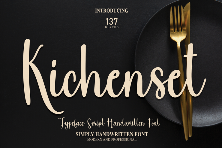 Kichenset字体 4