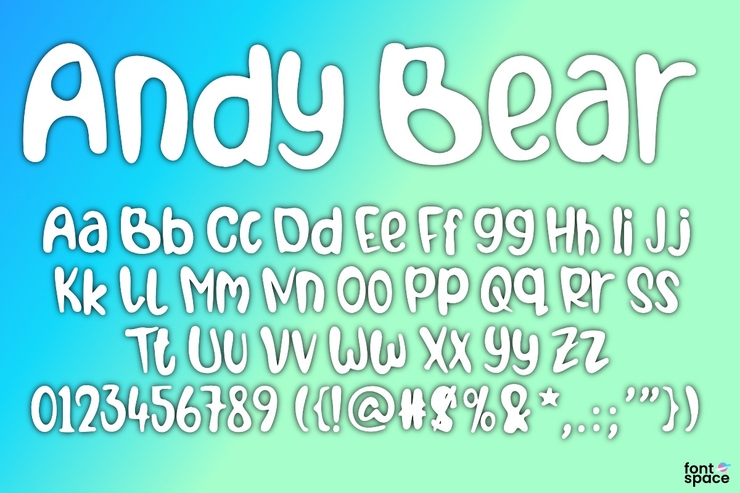 Andy Bear字体 1