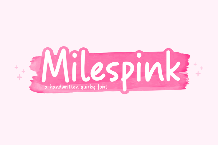 Milespink字体 6