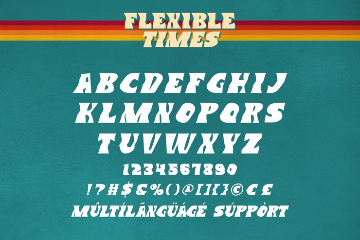 Flexible Times字体 5