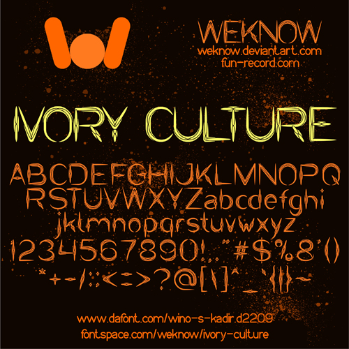 IVORY CULTURE字体 1