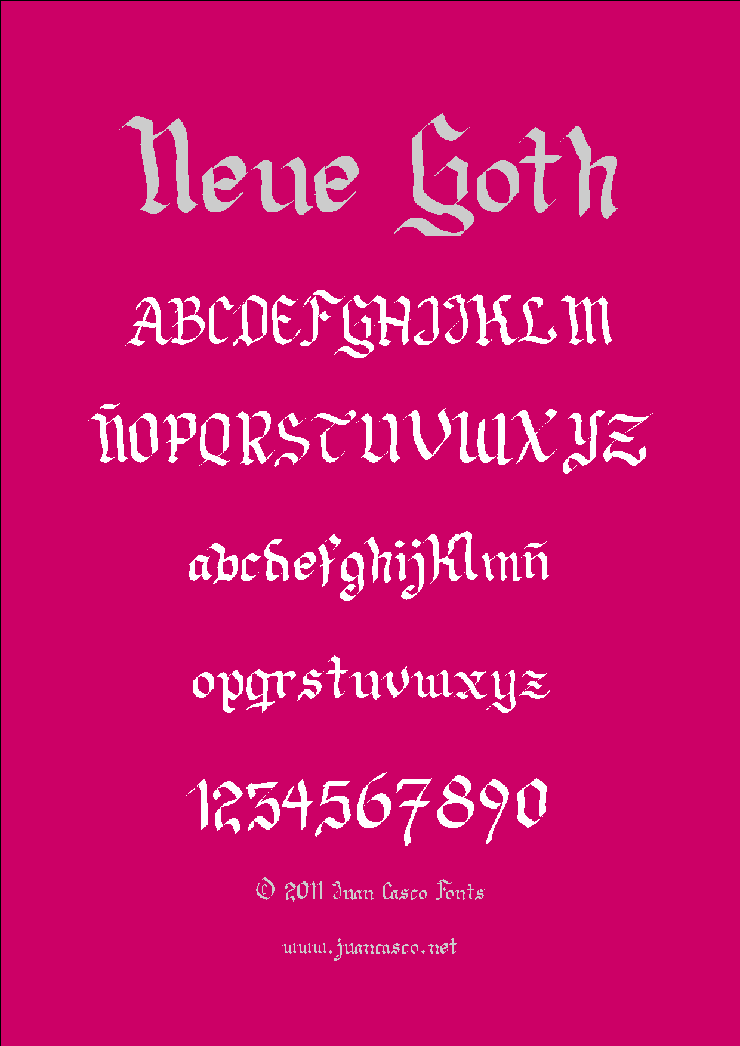 Neue Goth字体 1