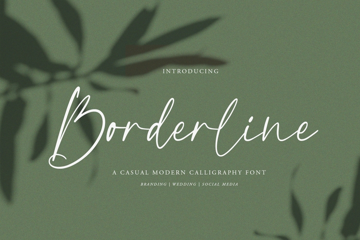 Borderline字体 1
