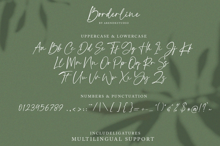 Borderline字体 7