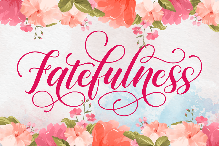 Fatefulness字体 1