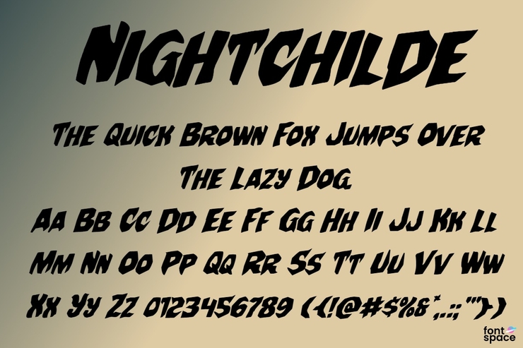 Nightchilde字体 3