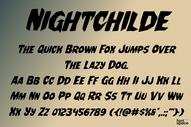 Nightchilde字体 4