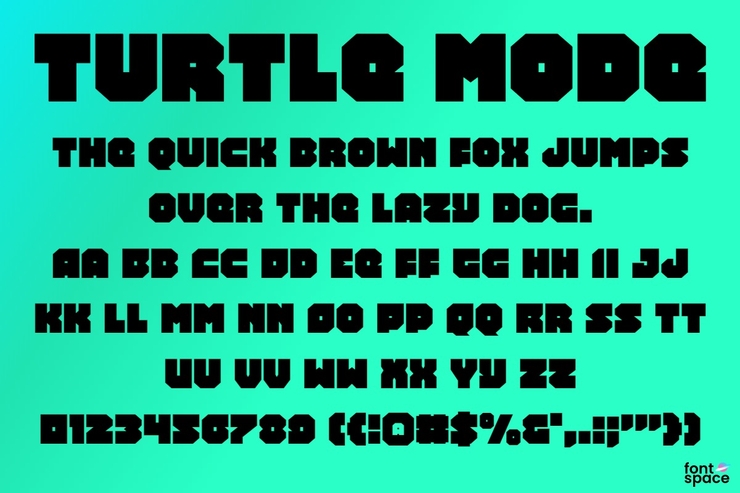 Turtle Mode字体 2