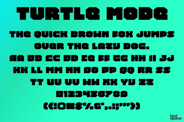 Turtle Mode字体 4