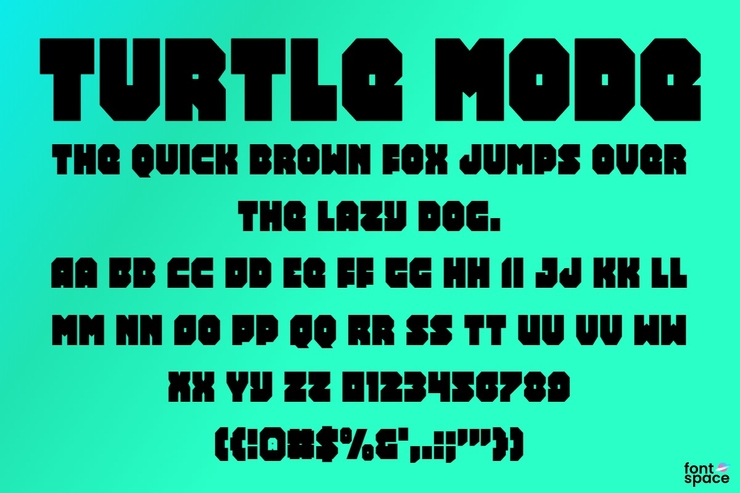 Turtle Mode字体 5