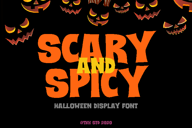 SCARY and SPICY字体 5