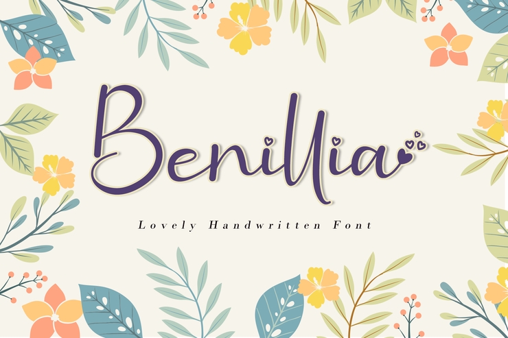 Benillia字体 7