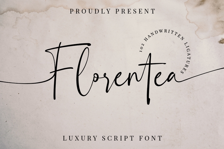 Florentea字体 3