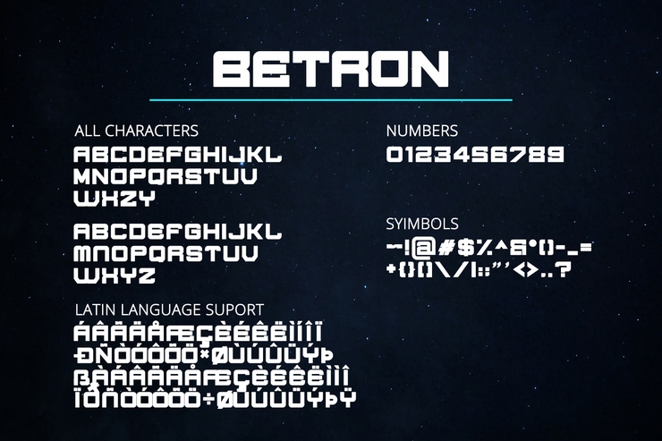 Betron字体 1