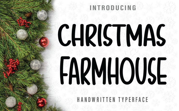 Christmas Farmhouse字体 4