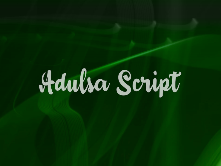 a Adulsa Script字体 1