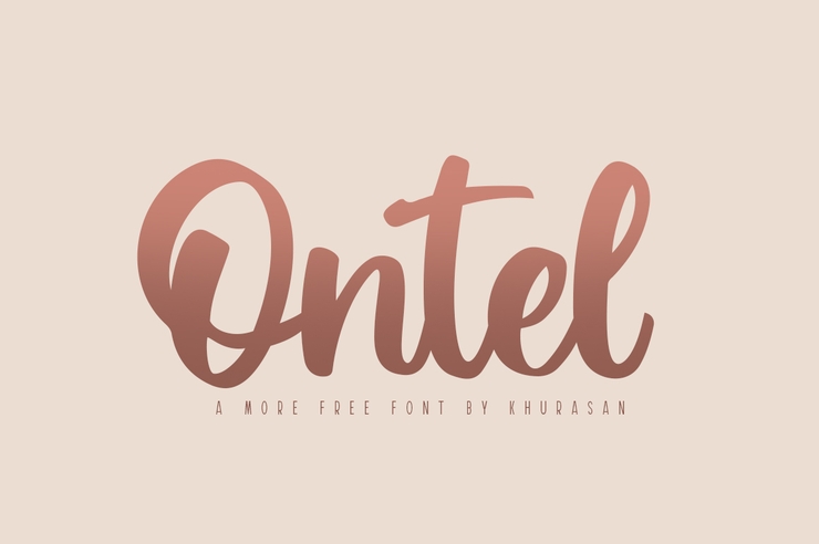 Ontel字体 1