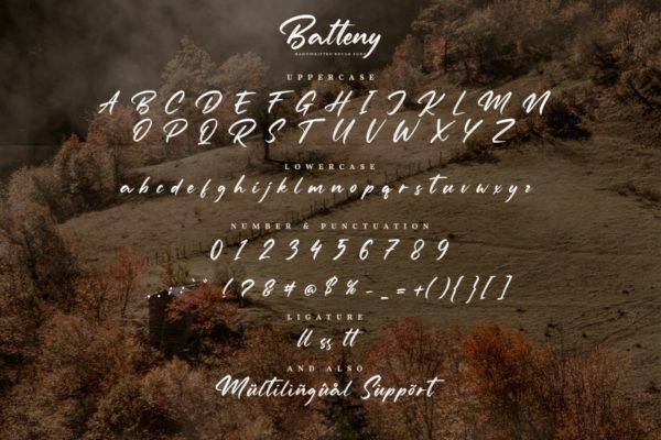 Batteny字体 3