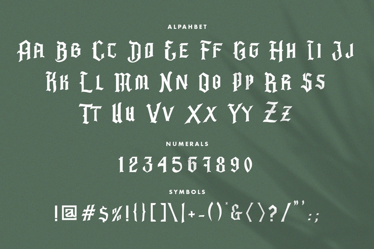 Barbatos字体 3