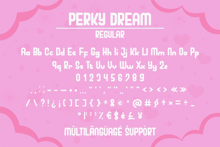 Perky Dream字体 5