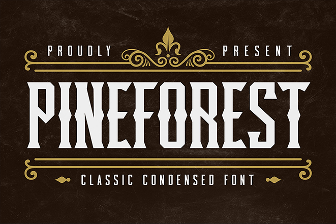 Pineforest Display字体 1