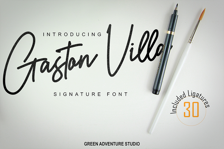 Gaston Villa字体 1