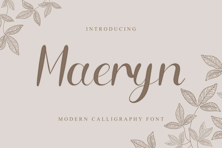 Maeryn字体 1