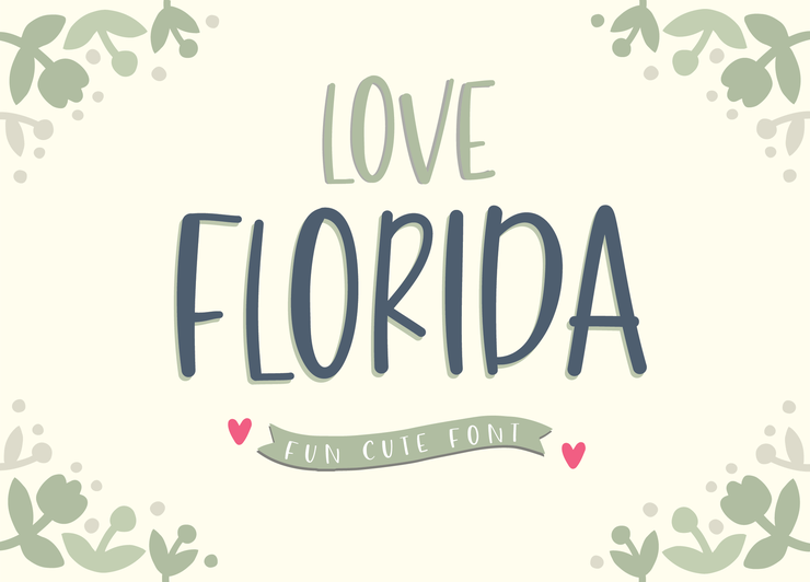 Love Florida字体 4