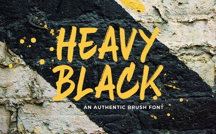Heavy Black字体 3
