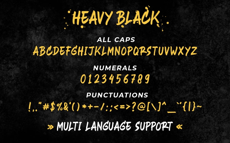 Heavy Black字体 5