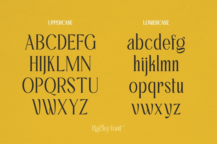 Hacky Light字体 3