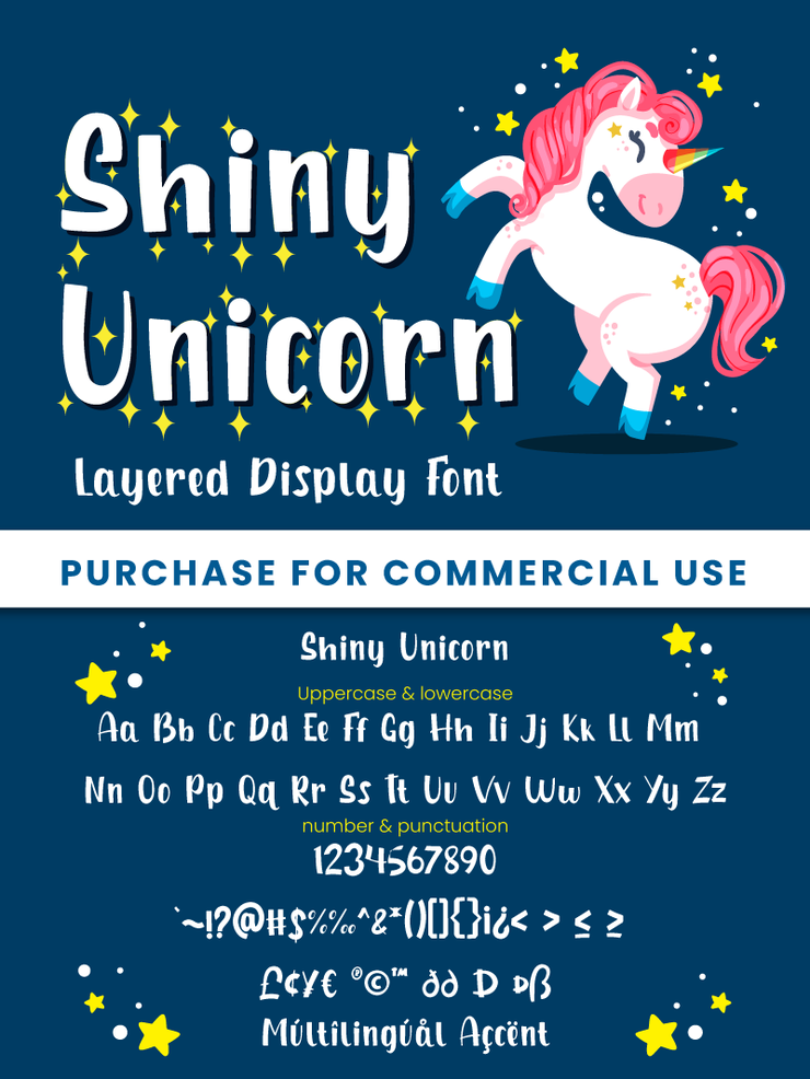 Shiny Unicorn字体 1