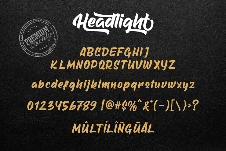 Headlight字体 3
