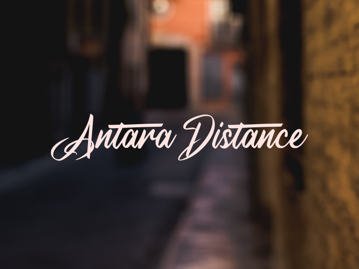 a Antara Distance字体 1