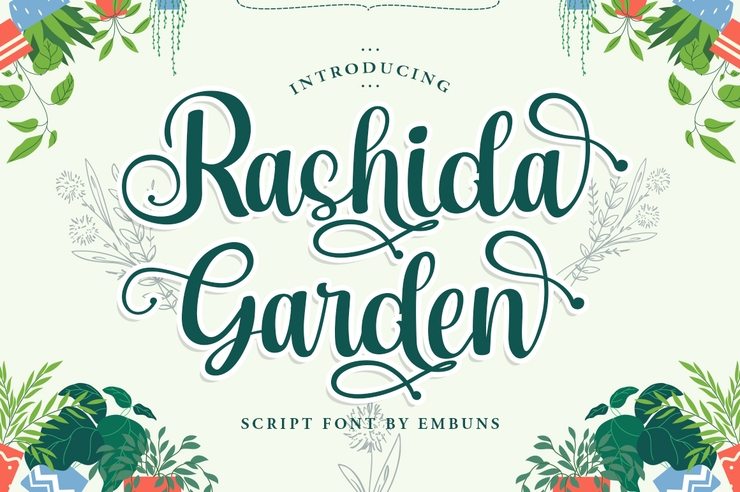 Rashida Garden字体 7