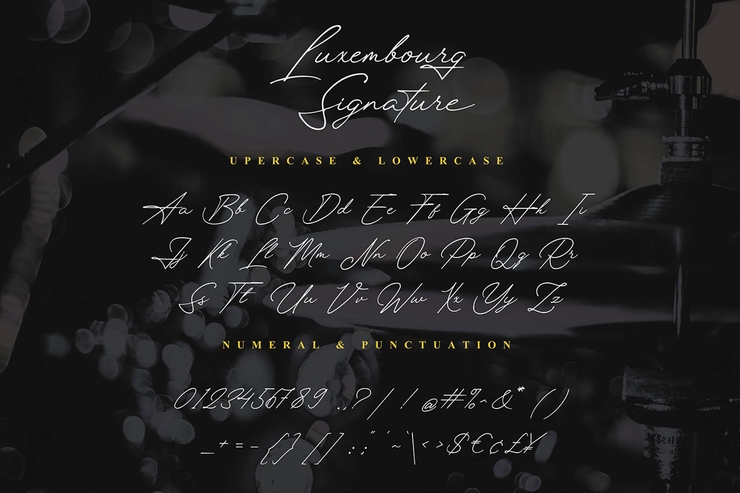 Luxembourg Signature字体 5