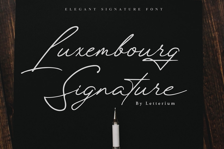 Luxembourg Signature字体 7