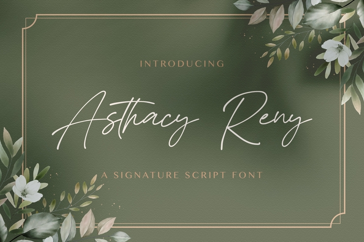Asthacy Reny字体 10