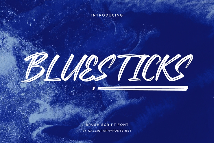 Bluesticks字体 1