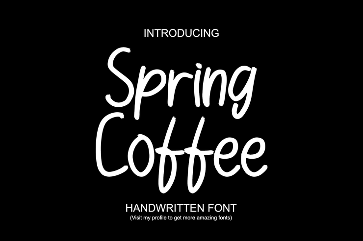 Spring Coffee字体 1